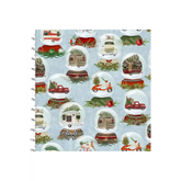 Fabric, 3 Wishes Fabric, A Christmas To Remember, Transport Globes - 19526-Blue